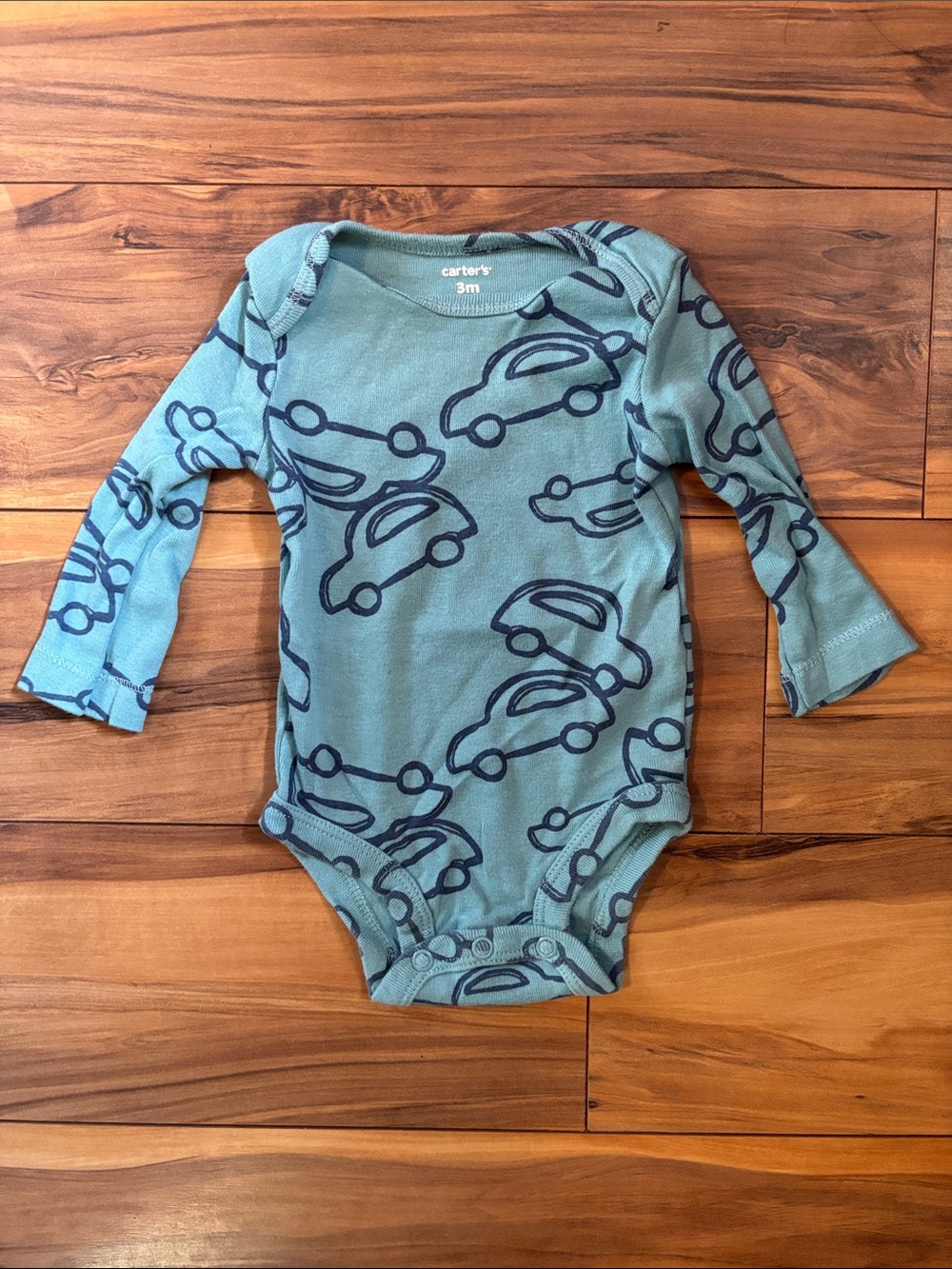☀️3/$10 bundle☀️ Carter's Teal One-Piece Long-Sleeve Bodysuit